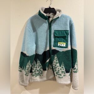 H&M limited edition South Park relaxed fit fleece jacket Small
